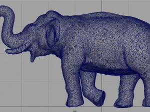 elefante asiatico 2 Modello 3D