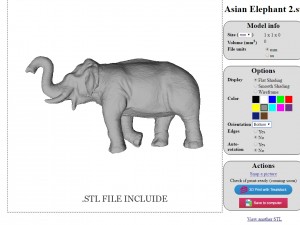 asian elephant 2 3D Model