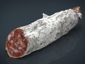 spanish fuet salami 3D Model