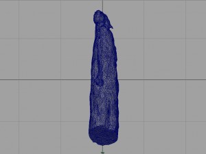 spanish fuet salami Modelo 3D