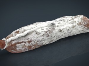 spanish fuet salami Modelo 3D