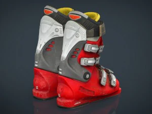 scarponi da sci Modello 3D