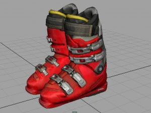 scarponi da sci Modello 3D