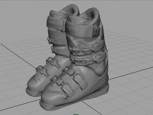 ski boots Model 3D