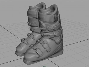 scarponi da sci Modello 3D