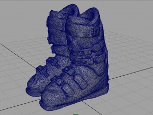 ski boots Model 3D