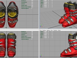 ski boots Model 3D