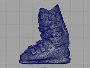 scarponi da sci Modello 3D