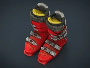 scarponi da sci Modello 3D