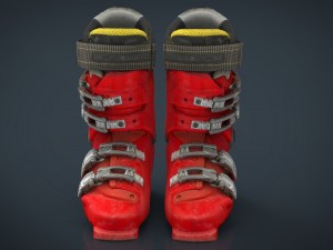 ski boots Model 3D