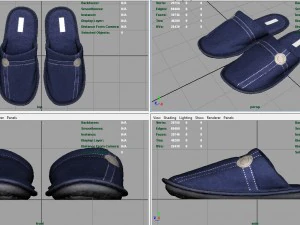 house slippers 3D Model