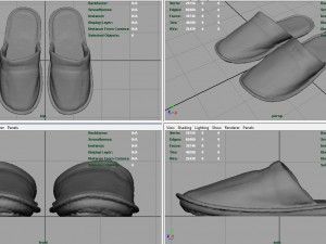 house slippers 3Dモデル