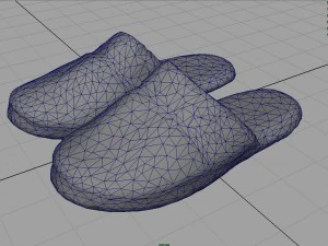 house slippers 2 3D Model