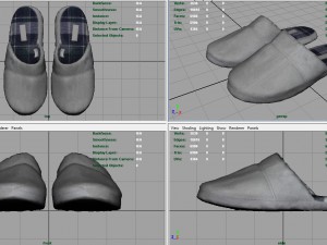 house slippers 2 3D 模型