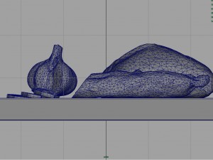 fuet on a wooden board Modelo 3D