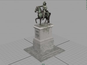equestrian statue of louis xiv Modelo 3D