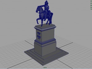 equestrian statue of louis xiv Modelo 3D