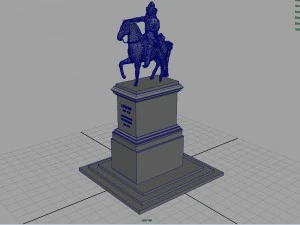 est&aacute;tua equestre de Lu&iacute;s XIV Modelo 3D