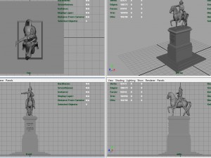 equestrian statue of louis xiv Modelo 3D