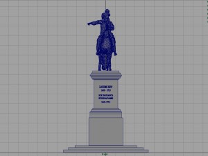 equestrian statue of louis xiv Modelo 3D