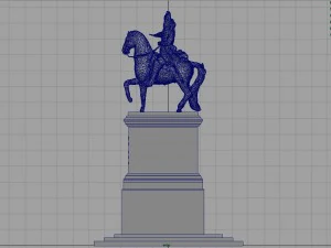 est&aacute;tua equestre de Lu&iacute;s XIV Modelo 3D