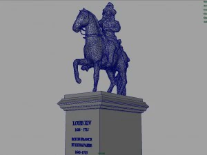 est&aacute;tua equestre de Lu&iacute;s XIV Modelo 3D