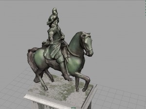 equestrian statue of louis xiv Modelo 3D