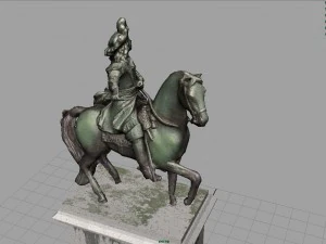 est&aacute;tua equestre de Lu&iacute;s XIV Modelo 3D
