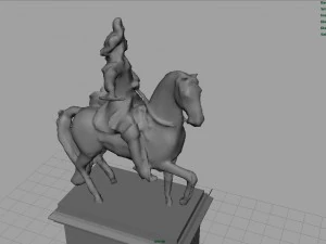 est&aacute;tua equestre de Lu&iacute;s XIV Modelo 3D