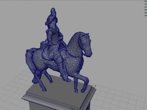 equestrian statue of louis xiv Modelo 3D