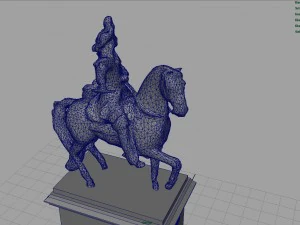 est&aacute;tua equestre de Lu&iacute;s XIV Modelo 3D