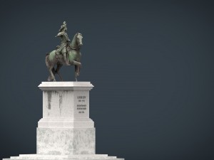equestrian statue of louis xiv Modelo 3D