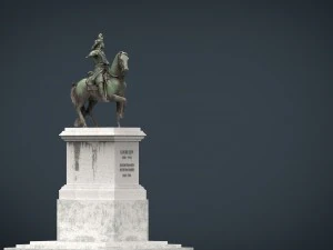 est&aacute;tua equestre de Lu&iacute;s XIV Modelo 3D