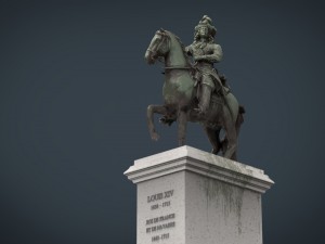equestrian statue of louis xiv Modelo 3D