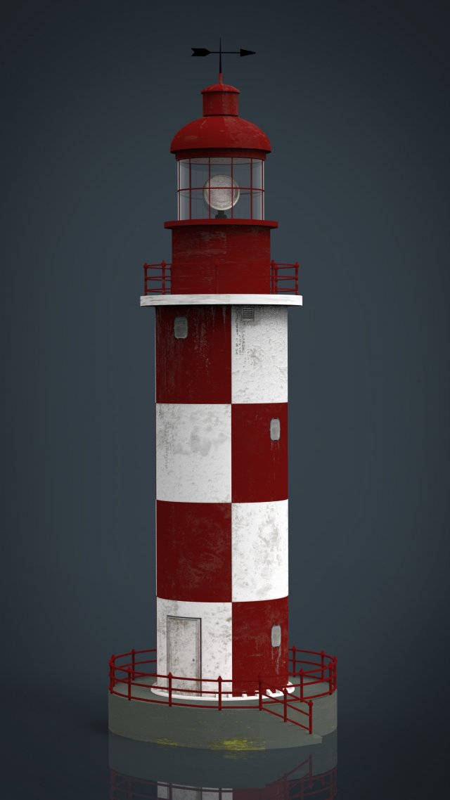 lighthouse 3D Модель .c4d .max .obj .3ds .fbx .stl .blend 