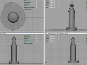latarnia morska Model 3D