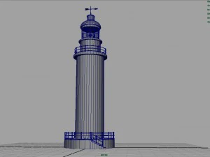 latarnia morska Model 3D