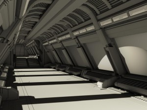 spaceship corridor 2 3D 모델