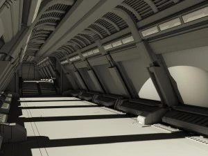 corridoio dell'astronave 2 Modello 3D