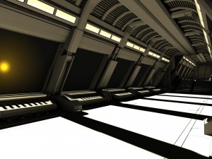 spaceship corridor 2 3D 모델