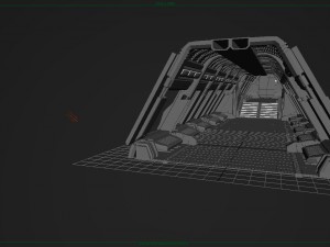 spaceship corridor 2 3D 모델