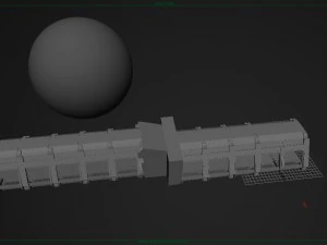 corridoio dell'astronave 2 Modello 3D