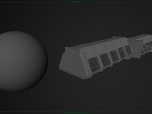 spaceship corridor 2 3D 모델