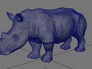 white rhinoceros 3D मॉडल