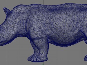 white rhinoceros 3D मॉडल