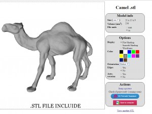 camel Modèle 3D