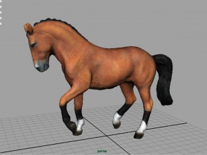 dressage horse 3D Model
