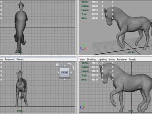 dressage horse 3D Model