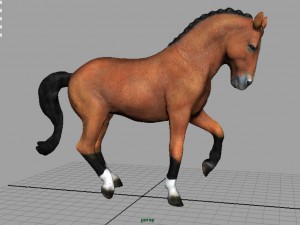 dressage horse 3D Model