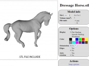 dressage horse 3D Model